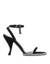 Sergio Rossi Woman Sandals Black Size 8 Leather In Black