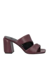 Sergio Rossi Songy 80mm Leather Mules In Red