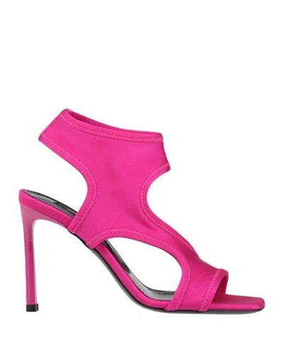 Sergio Rossi Sr Jane 95mm Cut-out Sandals In Pink