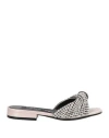 Sergio Rossi Woman Sandals Light Pink Size 7.5 Textile Fibers In Pink