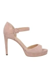 Sergio Rossi Woman Sandals Pink Size 6 Calfskin In Pink