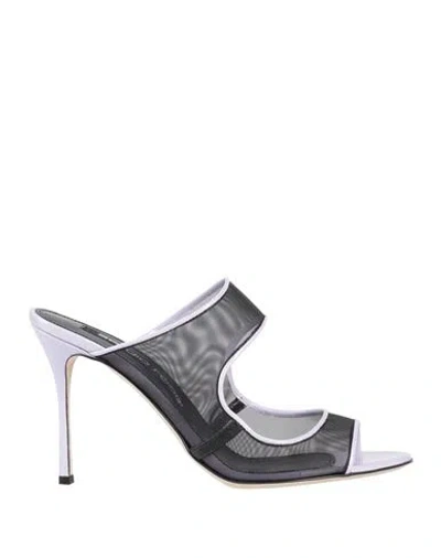 Sergio Rossi Zehenfreie Pumps In Wisteria And Nero