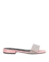 Sergio Rossi Woman Sandals Pink Size 6 Textile Fibers In Pink