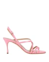 Sergio Rossi Woman Sandals Pink Size 8 Leather In Pink