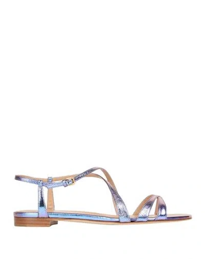 Sergio Rossi Woman Sandals Purple Size 7 Leather