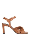 Sergio Rossi Sr Akida 80mm Sandals In Brown