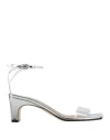 Sergio Rossi Woman Sandals Transparent Size 8 Pvc - Polyvinyl Chloride, Leather In Transparent