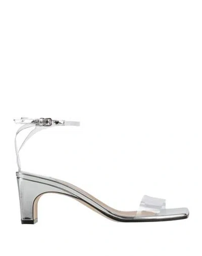 Sergio Rossi Woman Sandals Transparent Size 8 Pvc - Polyvinyl Chloride, Leather