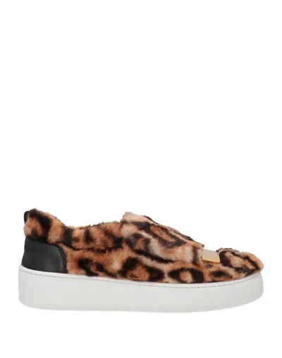 Sergio Rossi Sneakers In Brown