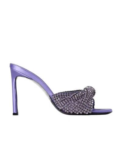 Sergio Rossi X Evangelie Smyrniotaki Embellished Slip-on Mules In Black