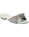 Sergio Rossi Evangelie Crystal-embellished Sandals In Green