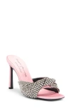 Sergio Rossi Pumps In Light Rose And Nickel Crystal