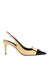 Sergio Rossi Beige Sr1 Slingback Heels In Beige