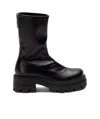 Sergio Rossi Zippered Short Boots In Black