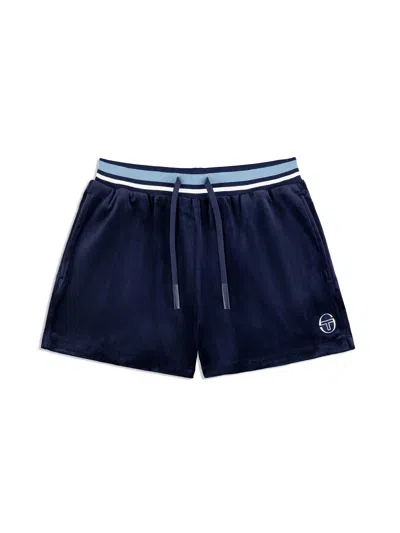 Sergio Tacchini Adele Velour Short In Blue