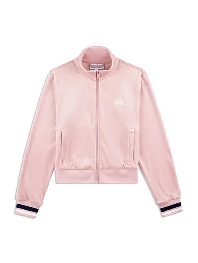 Sergio Tacchini Adele Velour Track Jacket In Pink