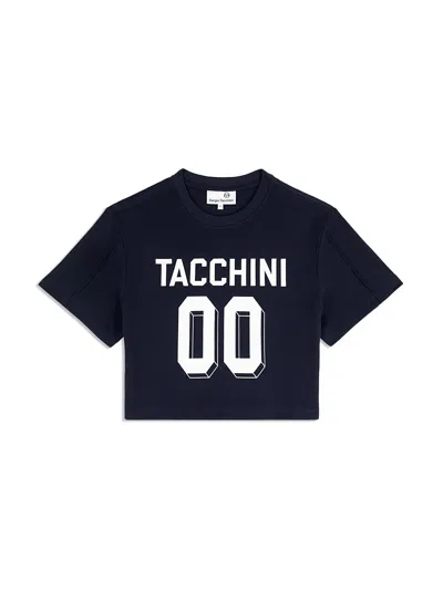 Sergio Tacchini Amore Crop T-shirt In Black