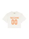 Sergio Tacchini Amore Crop T-shirt In White