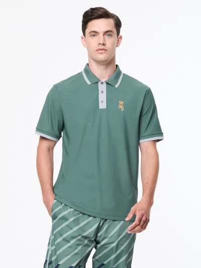Sergio Tacchini Arbitro Polo In Green