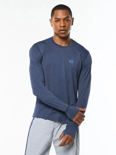 Sergio Tacchini Attivo Damarindo Long Sleeve Tee In Blue
