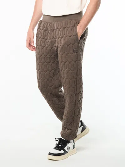 Sergio Tacchini Aversa Quilted Sweatpant In Brown