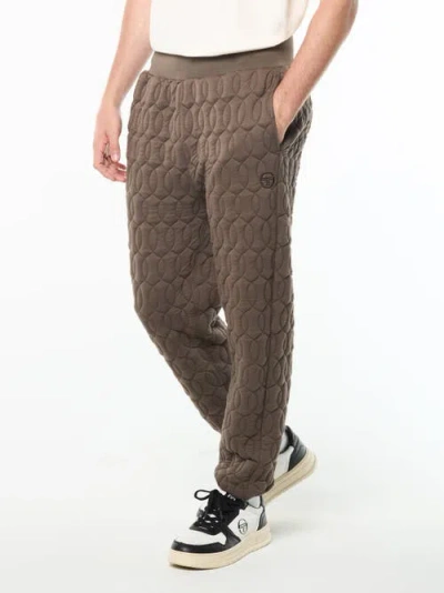 Sergio Tacchini Aversa Quilted Sweatpant In Brown