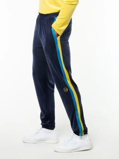Sergio Tacchini Banda Velour Track Pant In Blue