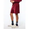 Sergio Tacchini Bandiera Debossed Velour Short In Red