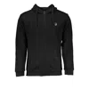 Sergio Tacchini Black Cotton Sweater In Black
