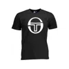 Sergio Tacchini Black Cotton Men T-shirt