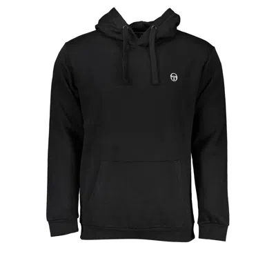 SERGIO TACCHINI BLACK COTTON SWEATER