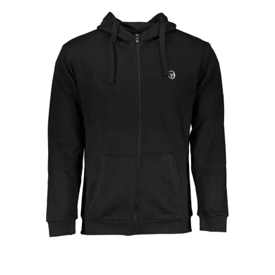 SERGIO TACCHINI BLACK COTTON SWEATER