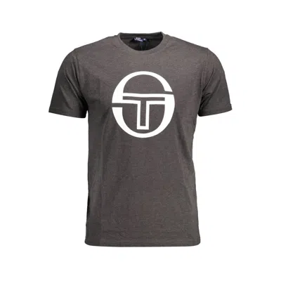SERGIO TACCHINI BROWN COTTON MEN T-SHIRT