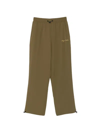 Sergio Tacchini Brunelleschi Logo-embroidered Track Pants In Green