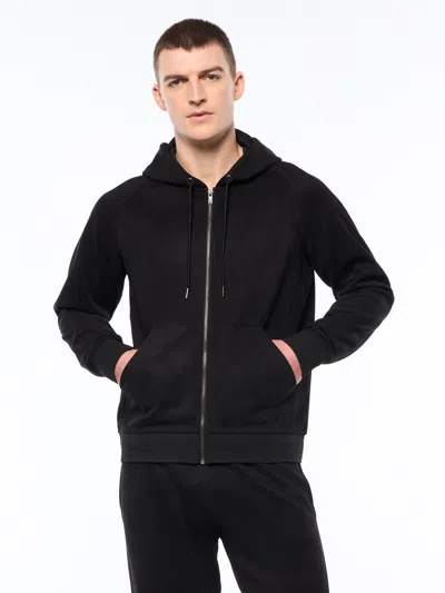 Sergio Tacchini Camoscio Hoodie In Black