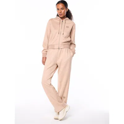 Sergio Tacchini Camoscio Hoodie In Neutral