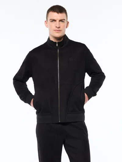 Sergio Tacchini Camoscio Track Jacket In Black