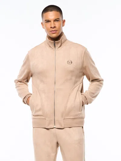 Sergio Tacchini Camoscio Track Jacket In Brown