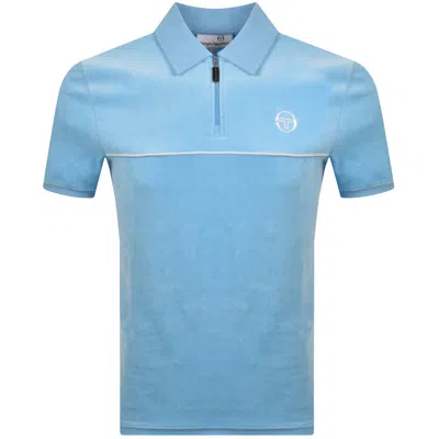 Sergio Tacchini Cardona Velour Polo Blue