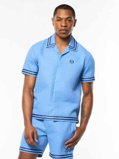 Sergio Tacchini Chiaro Cabana Shirt In Blue