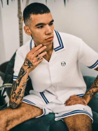 Sergio Tacchini Chiaro Cabana Shirt In White