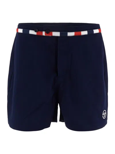 Sergio Tacchini Cielo Tennis Shorts In Maritime Blue