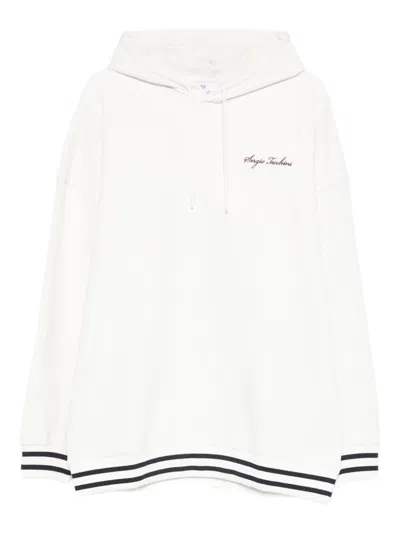 Sergio Tacchini Cimabue Striped-trim Hoodie In White