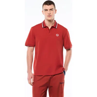 Sergio Tacchini Ciro Pique Polo In Red