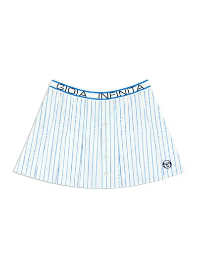 Sergio Tacchini Colonna Cropped Skirt In Blue