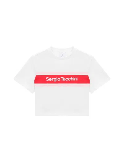 Sergio Tacchini Color Block Crop T-shirt In Multi