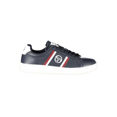 Sergio Tacchini Contrast Detail Embroidered Sneakers In Black