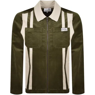Sergio Tacchini Corduroy Track Jacket Green