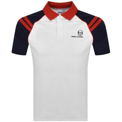 Sergio Tacchini Cortona Polo T Shirt White In Multi