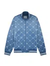 Sergio Tacchini Cosimo Velour Track Jacket In Blue